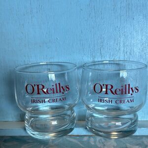 Two O’Reillys Irish Cream Rock Glasses Set 4.6 oz,
For man cave, bars, home etc